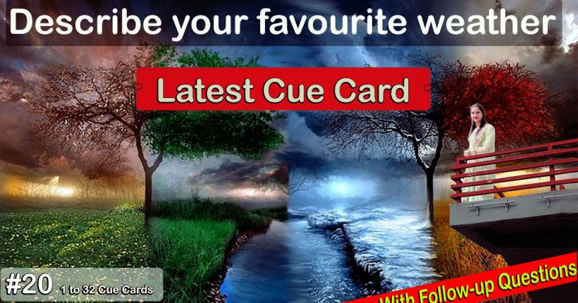 29 20th Describe your favourite weather