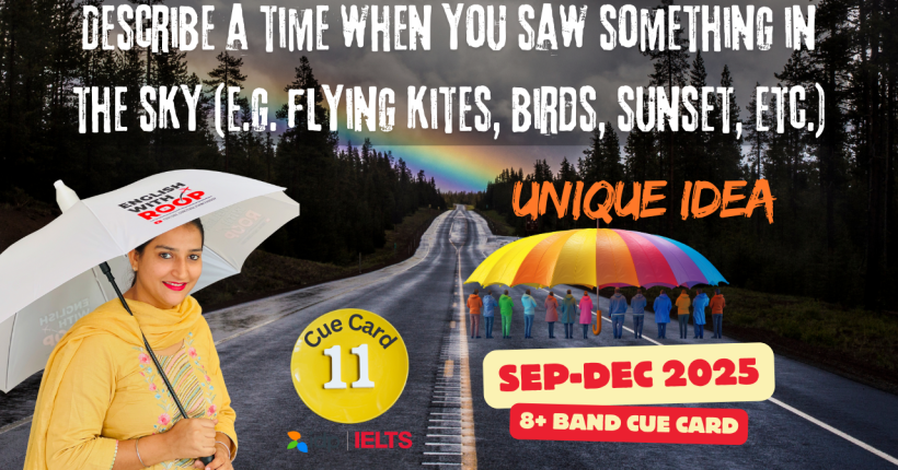 Describe a time when you saw something in the sky